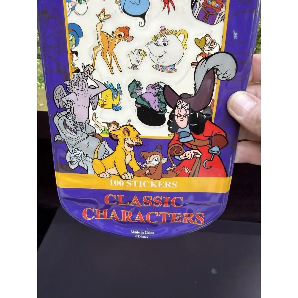 NEW Vintage 1990’s Rare Disney Store Classic Sticker Set Unopened Brand New!